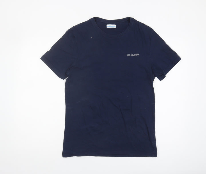 Columbia Men's Blue Graphic Print Cotton T-Shirt S