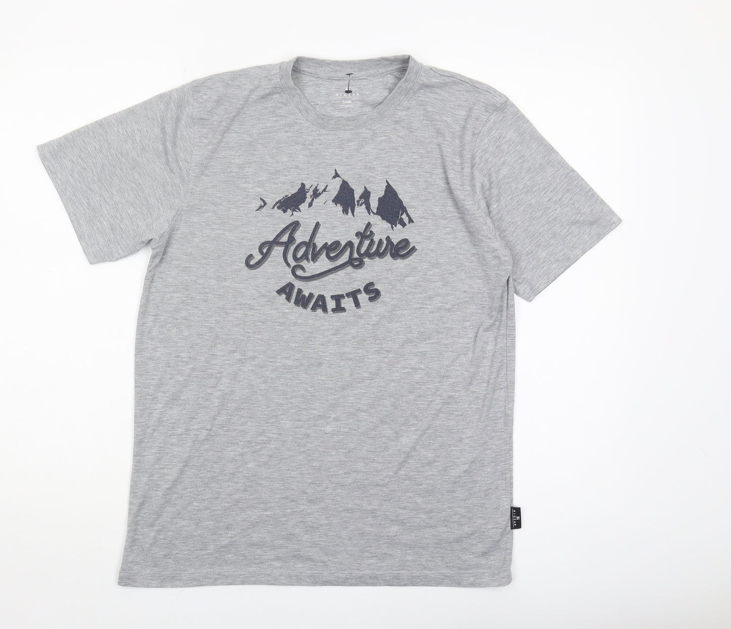 Hi Gear Men's Grey Adventure Graphic T-Shirt, Small