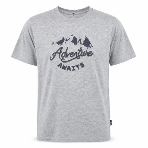 Hi Gear Men's Grey Adventure Graphic T-Shirt, Small