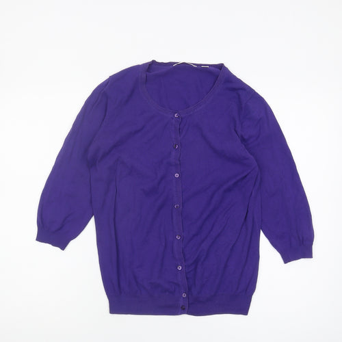 Uniqlo Women's Purple Cardigan M, Button Front