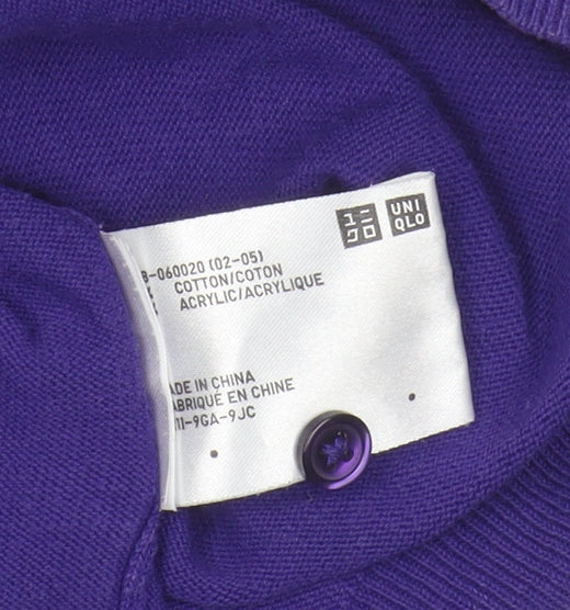 Uniqlo Women's Purple Cardigan M, Button Front