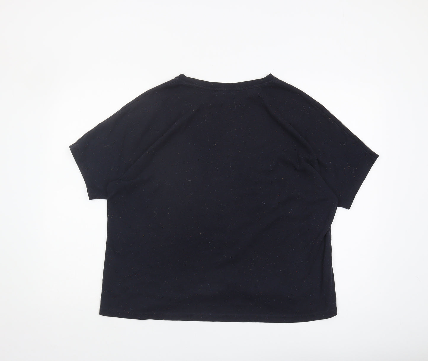 COS Women's Black T-Shirt Medium Casual Cotton Blend