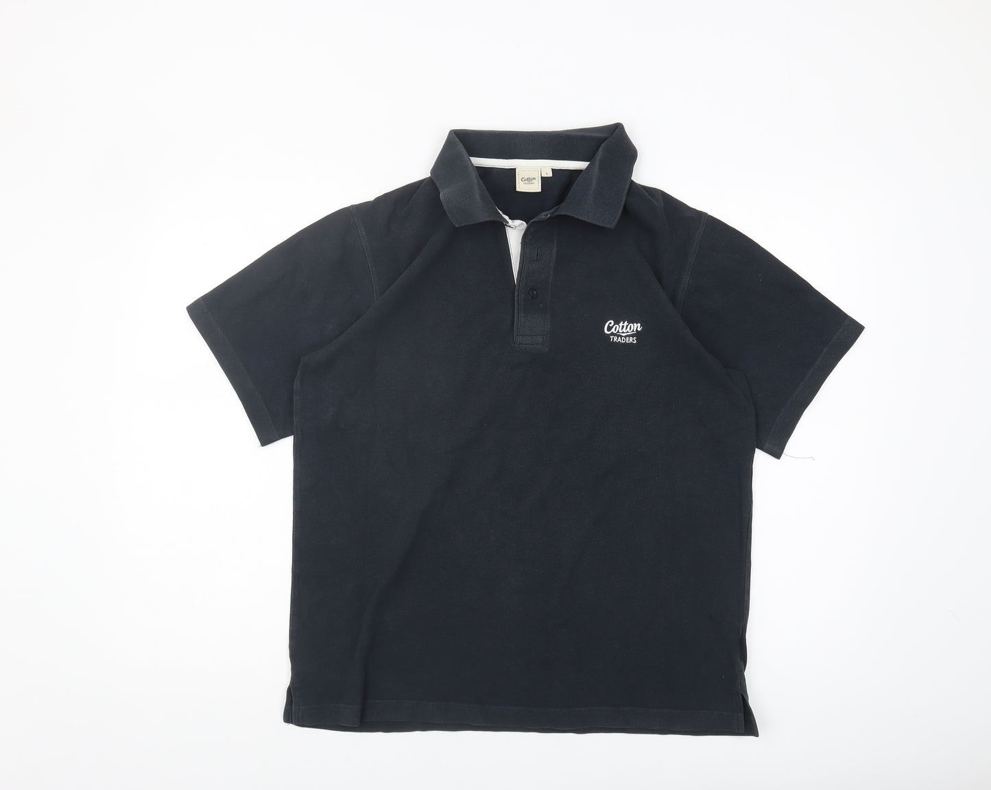 Cotton Traders Men's Black Polo Shirt Size S