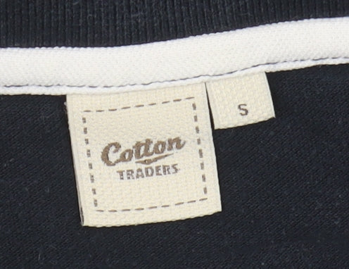 Cotton Traders Men's Black Polo Shirt Size S