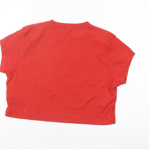 Kaiia Women's Red Cropped T-Shirt, Size 18