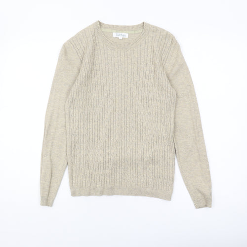Tulchan Beige Cable-Knit Women's Jumper, Size S