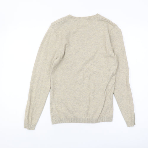 Tulchan Beige Cable-Knit Women's Jumper, Size S