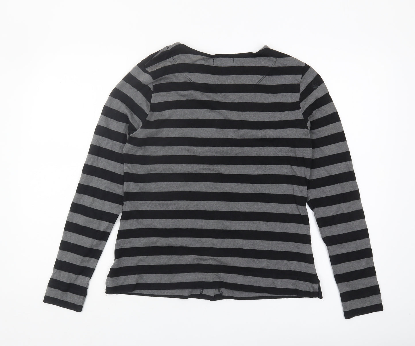 Two Danes Women's Black Striped Cardigan M