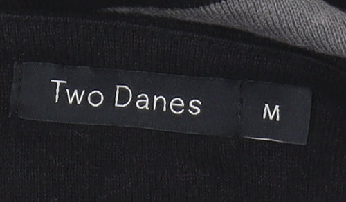 Two Danes Women's Black Striped Cardigan M