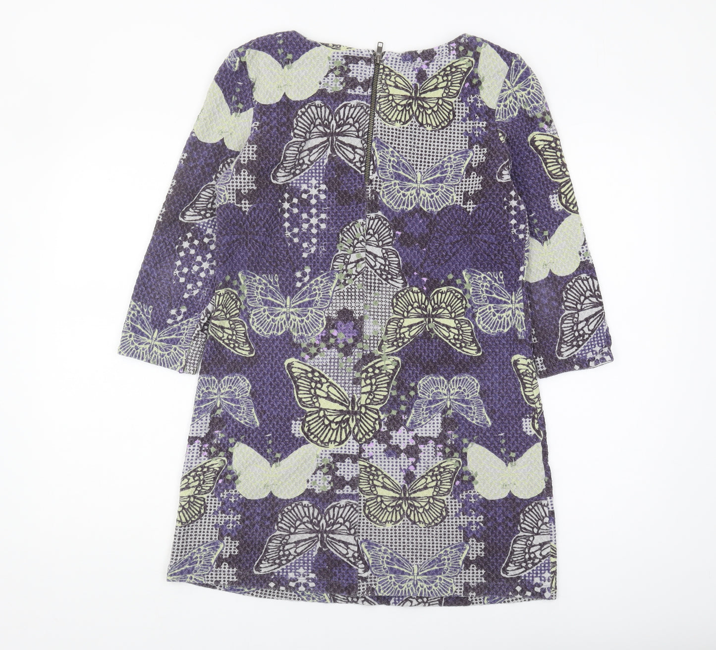White Stuff Women's Purple Floral Dress, Size 8