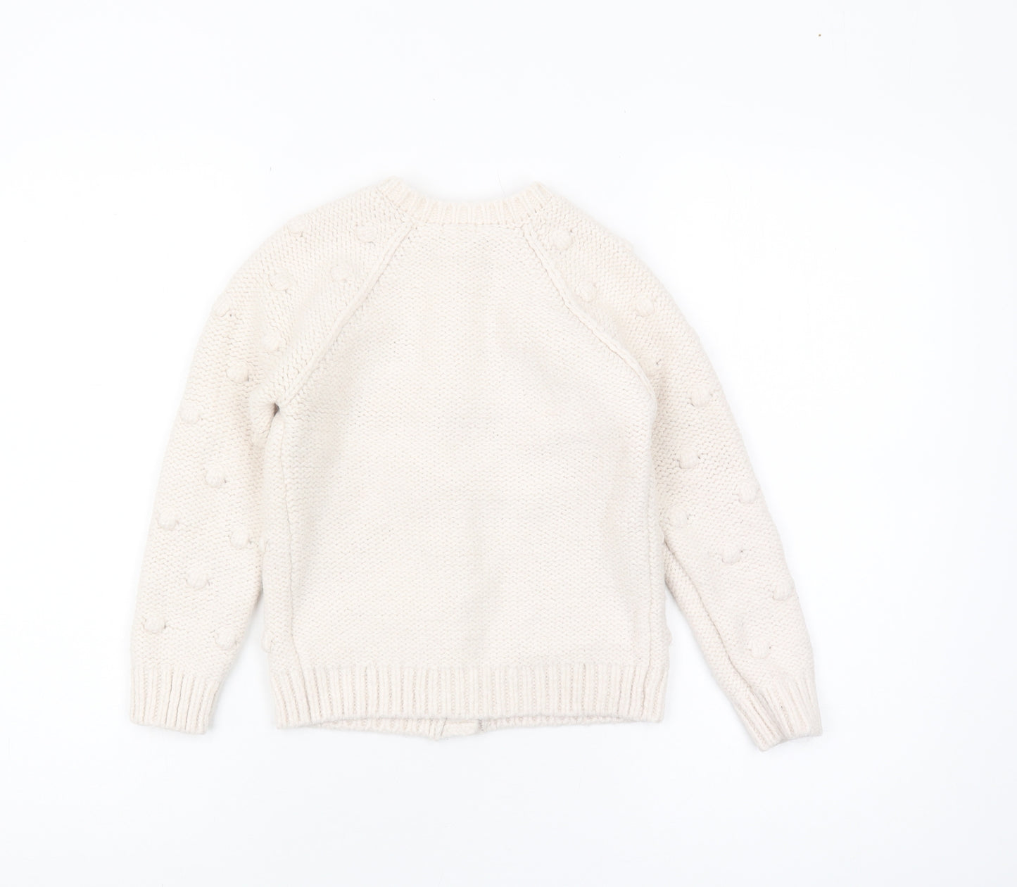 Next Ivory Girls Floral Cardigan - 5-6 Years