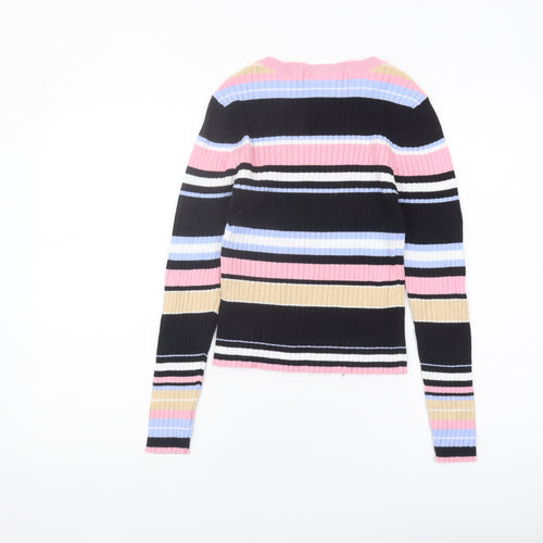 Monki Women's Multicoloured Striped Jumper XS