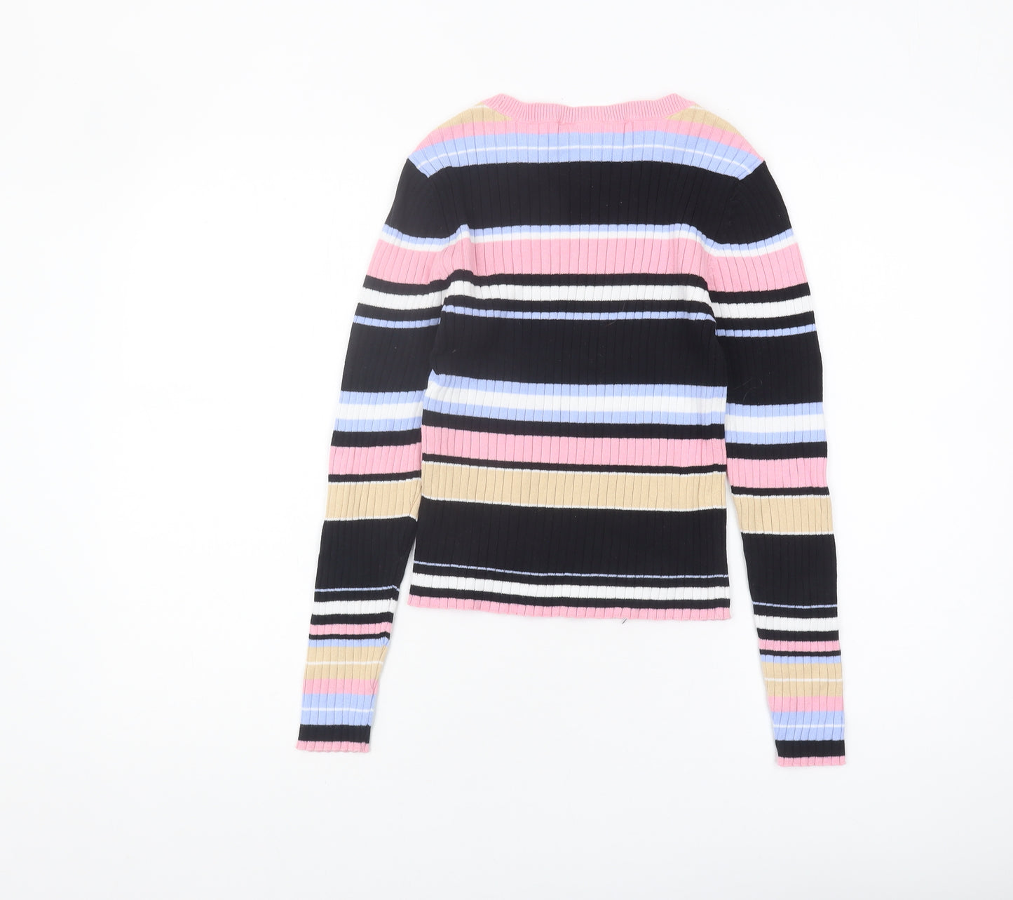 Monki Women's Multicoloured Striped Jumper XS