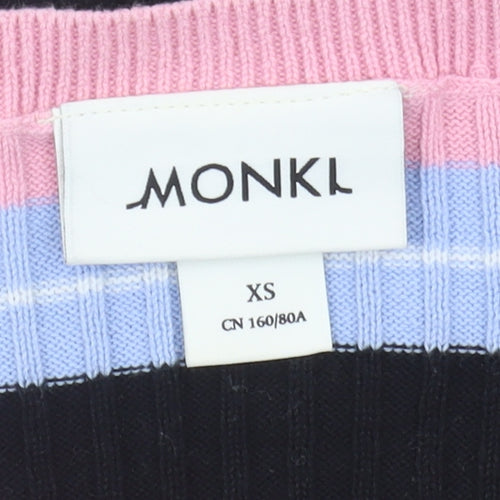 Monki Women's Multicoloured Striped Jumper XS
