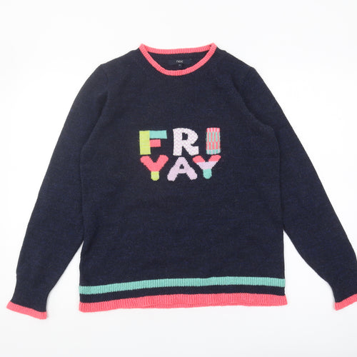 Next Women's Multicoloured Pullover Jumper Size 10
