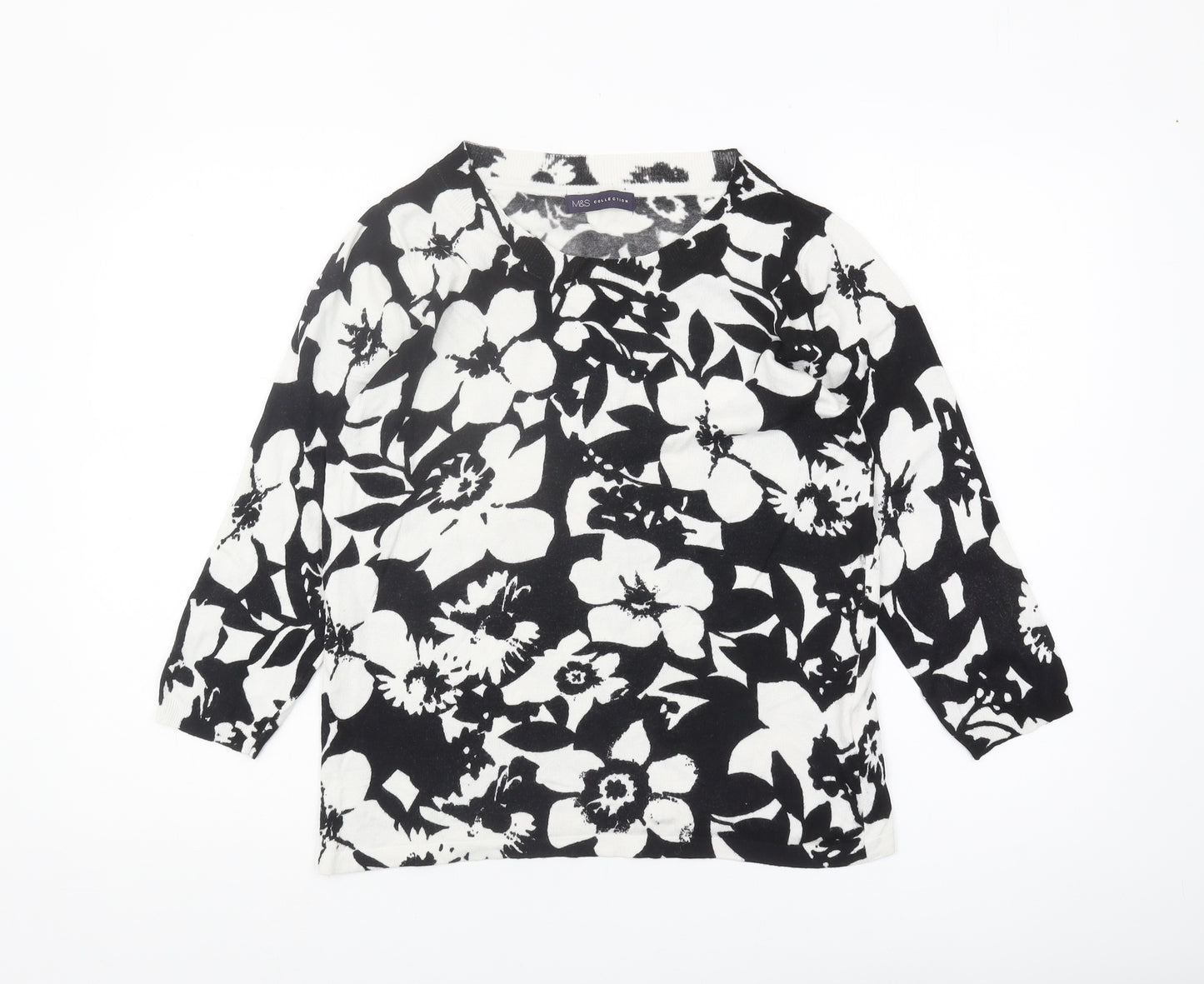 Marks and Spencer Women's Floral Jumper Size 14