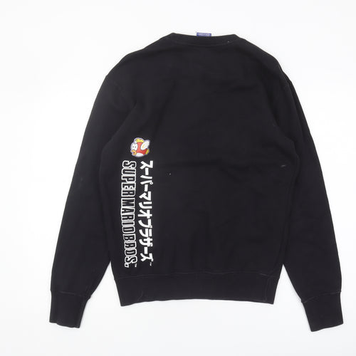 Champion Men's Black S Sweatshirt Pullover Embroidered Graphic