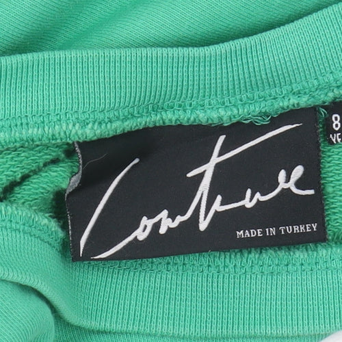 The Couture Club Boys Green Pullover Sweatshirt, 8-9 Years, Logo