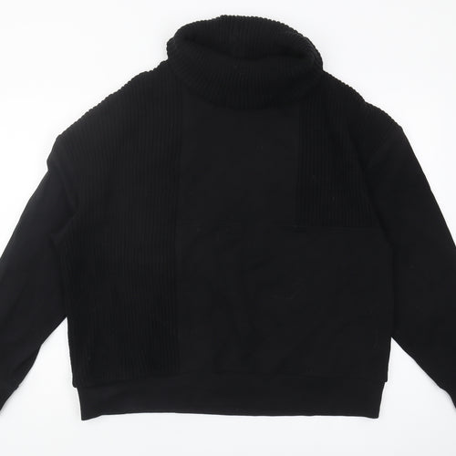 Warehouse Women's Black Roll Neck Sweatshirt Size L