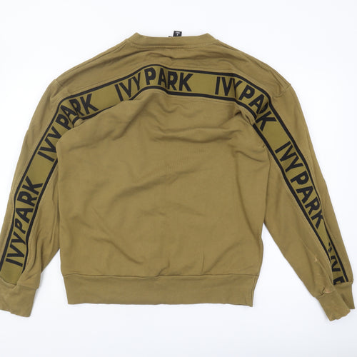 Ivy Park Unisex Green Small Pullover Sweatshirt Logo Print