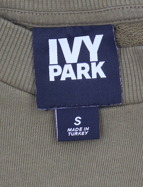 Ivy Park Unisex Green Small Pullover Sweatshirt Logo Print