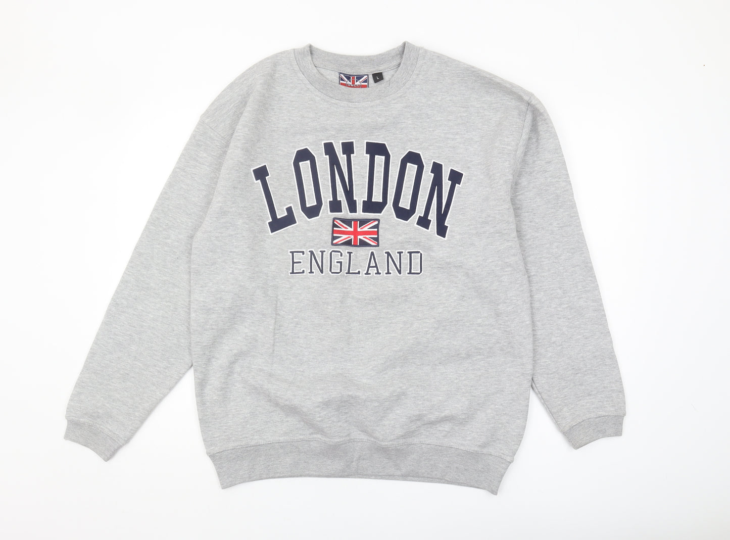 GWCC Men's Grey Graphic Print London Sweatshirt L