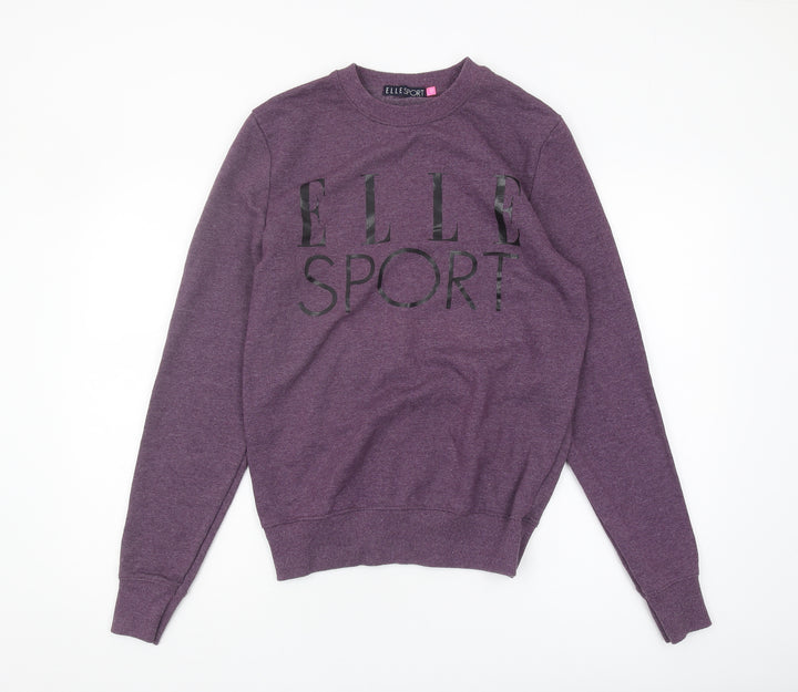 ELLE SPORT Women's Purple Pullover Sweatshirt Size 10