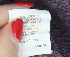 ELLE SPORT Women's Purple Pullover Sweatshirt Size 10