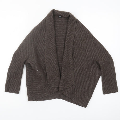 Uniqlo Women's Brown Open Front Cardigan, XS, Cashmere