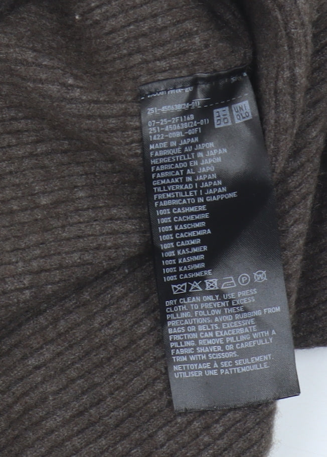 Uniqlo Women's Brown Open Front Cardigan, XS, Cashmere