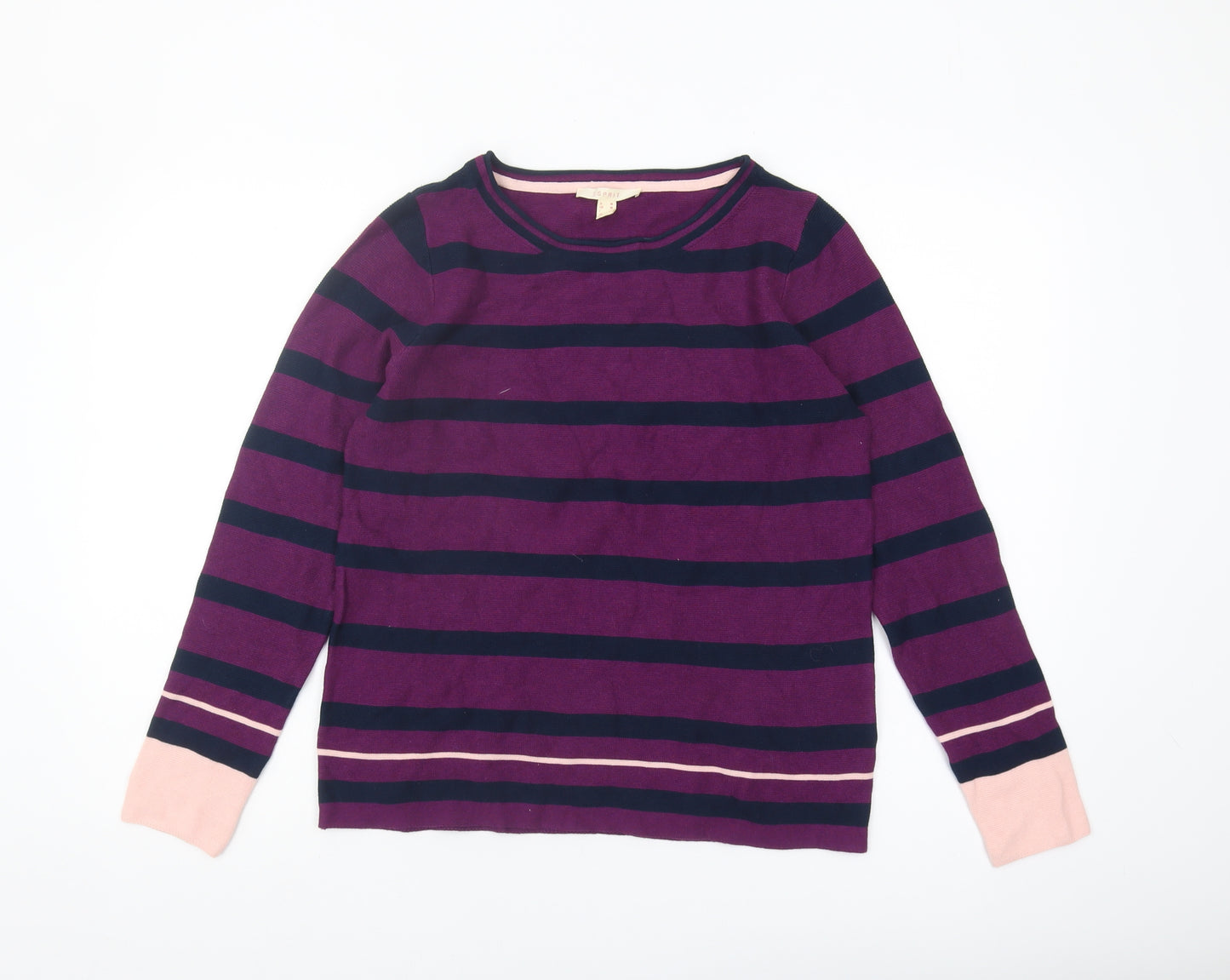 Esprit Women's Multicoloured Striped Pullover Jumper - M