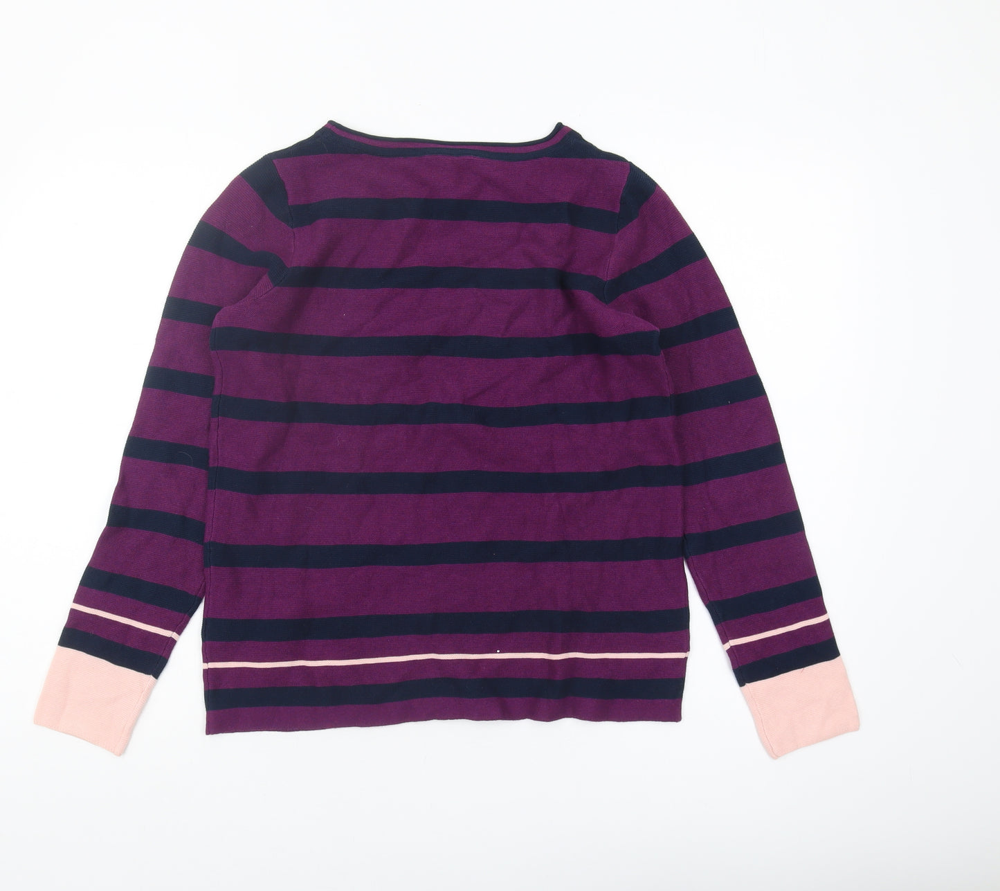 Esprit Women's Multicoloured Striped Pullover Jumper - M