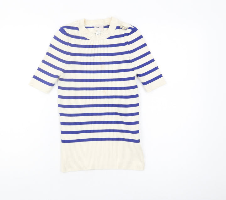 River Island Women's Striped Pullover Jumper, Size 10