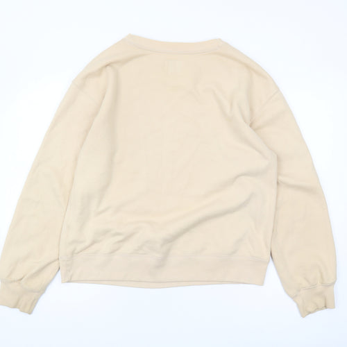 Abercrombie & Fitch Women's Beige Pullover Sweatshirt, M