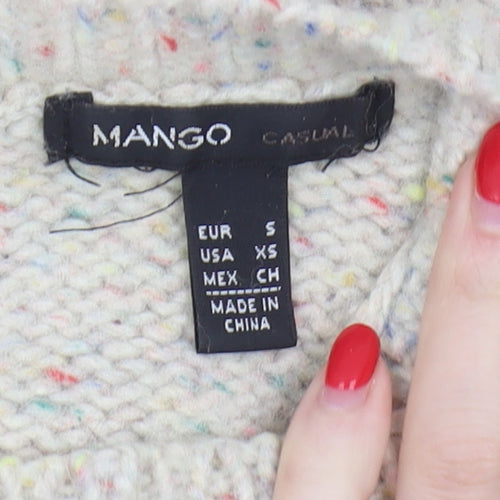 Mango Women's Multicoloured Knit Jumper, Size 8
