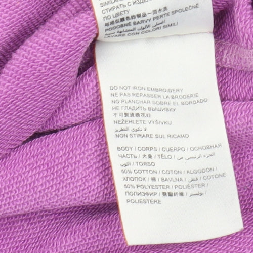 Superdry Girls Purple Pullover Sweatshirt 7 Years Logo Casual