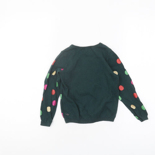 H&M Girls Multicoloured Polka Dot Pullover Jumper, 3-4 Years