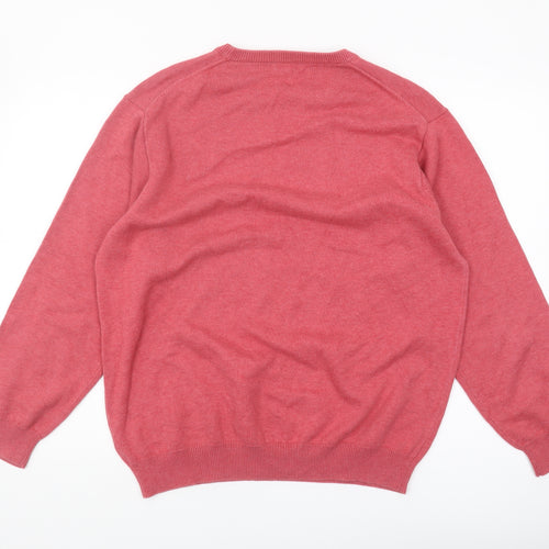 Wolsey Men's Red Cotton Pullover Jumper, XL, Casual