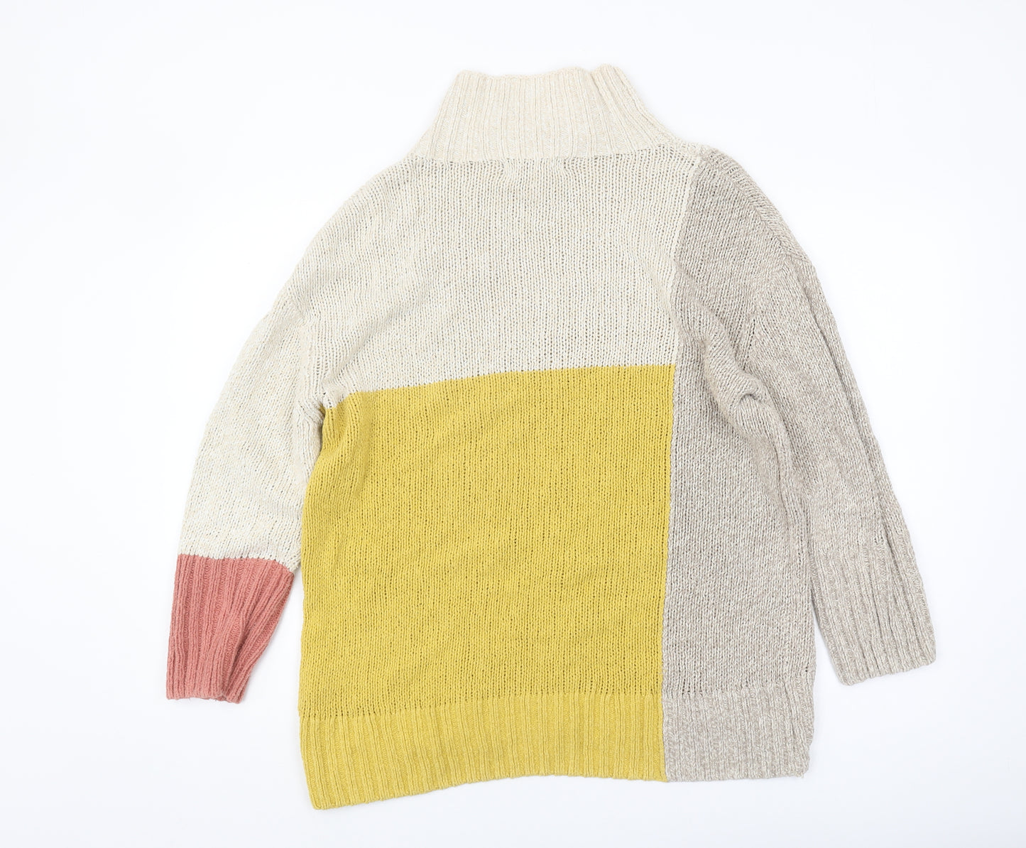 Marks and Spencer Women's Multicoloured High Neck Jumper S