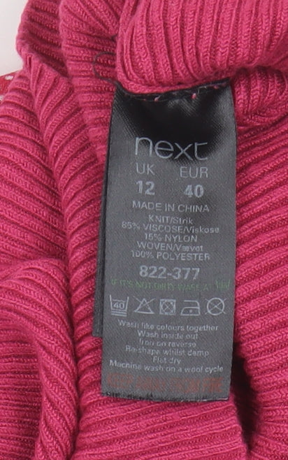 Next Women's Red Blouse Size 12 Short Sleeve