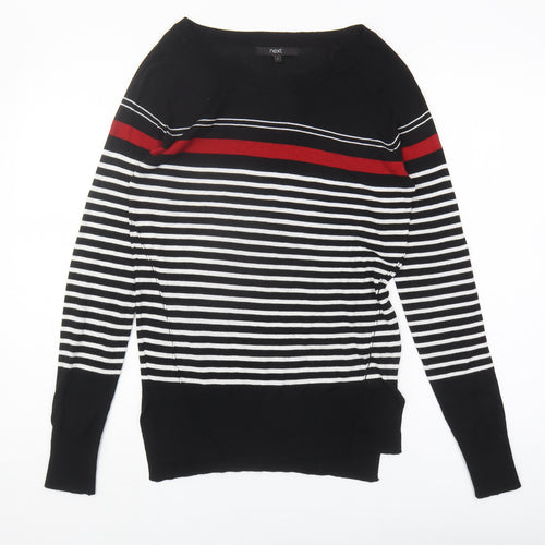 Next Women's Black Striped Pullover Jumper Size 6