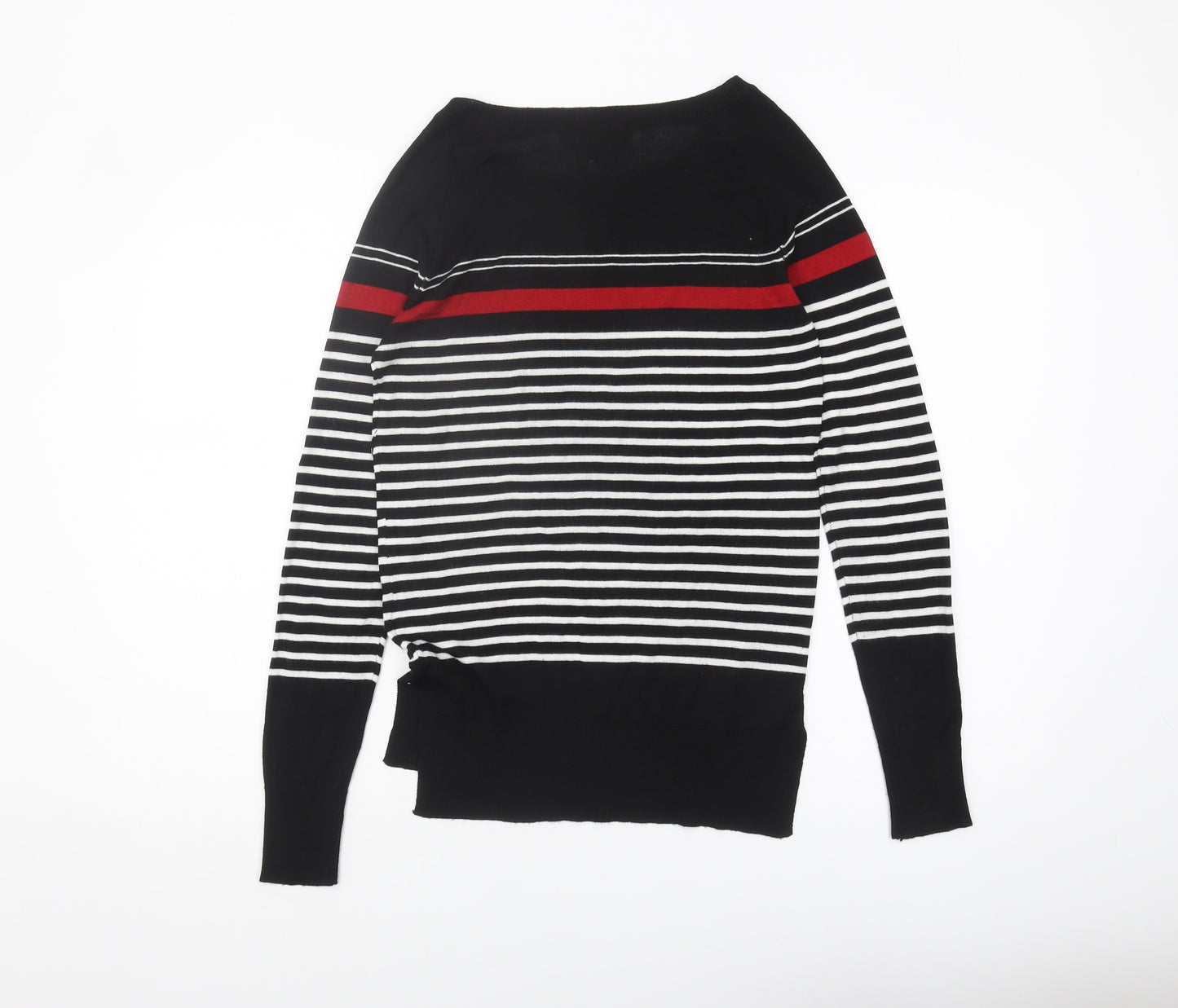 Next Women's Black Striped Pullover Jumper Size 6