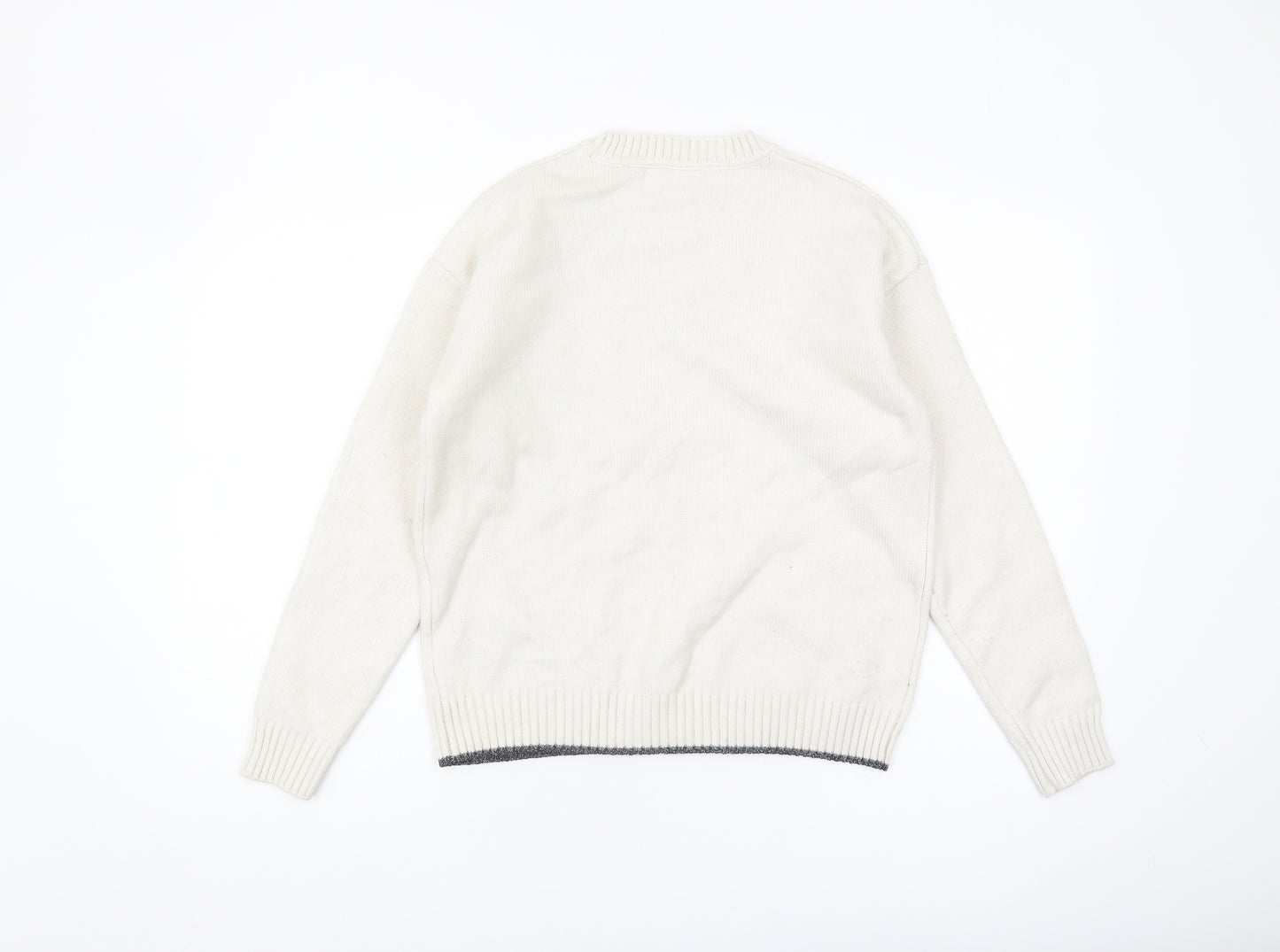 Marks and Spencer Women's Ivory Star Jumper S, Casual Knit