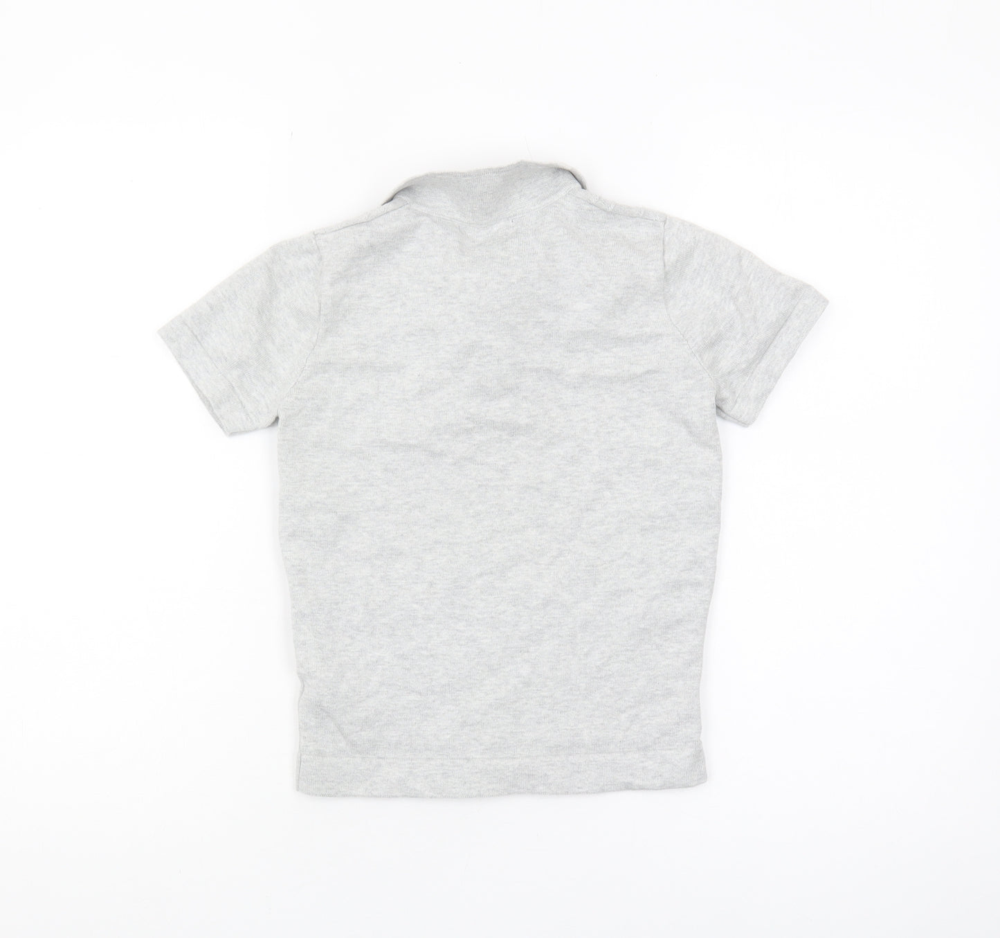 Next Boys Grey Zip Polo Jumper, 8 Years