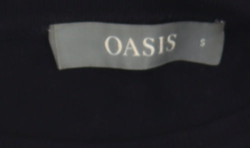 Oasis Women's Black Beaded Pullover Jumper, Size S