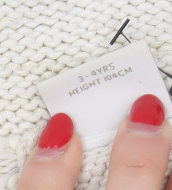 Next Girls White Short Sleeve Cardigan, Size 3-4 Years