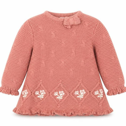 Cynthia Rowley Pink Floral Knit Jumper Unisex 3-6M Pullover