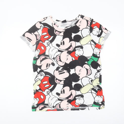 Disney Unisex Adults Multicoloured Mickey T-Shirt S