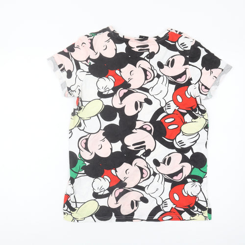 Disney Unisex Adults Multicoloured Mickey T-Shirt S