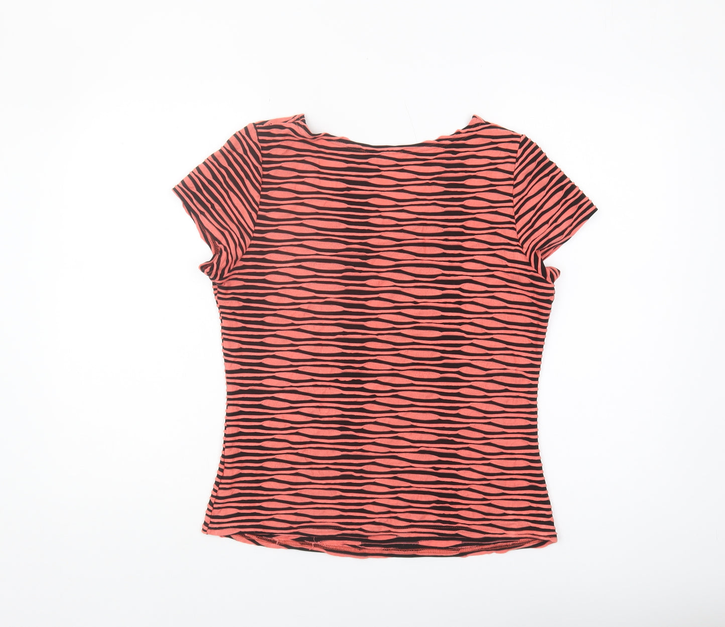 Annabelle Women's Multicoloured Striped T-Shirt Size 14